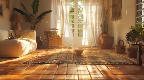 Adoptez un sol en terre cuite pour un intérieur chaleureux